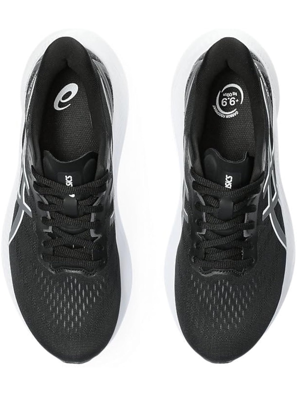 Asics Black and White Women's Running Shoes - Picture 6 of 14